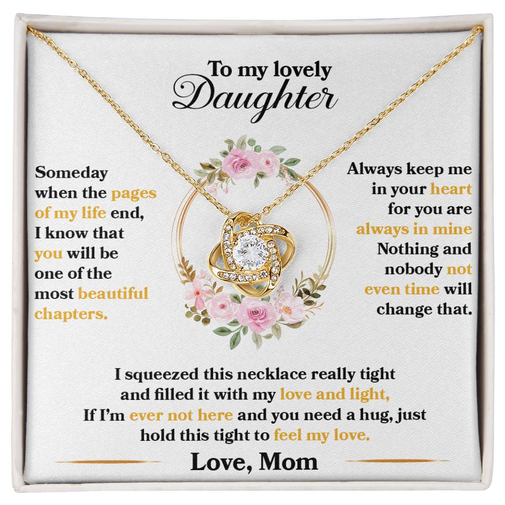 love gifts for daughter, Hold This Tight To Feel My Love