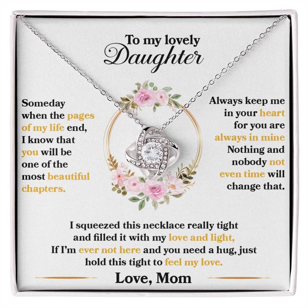 love gifts for daughter, Hold This Tight To Feel My Love