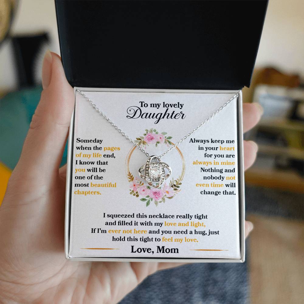 love gifts for daughter, Hold This Tight To Feel My Love