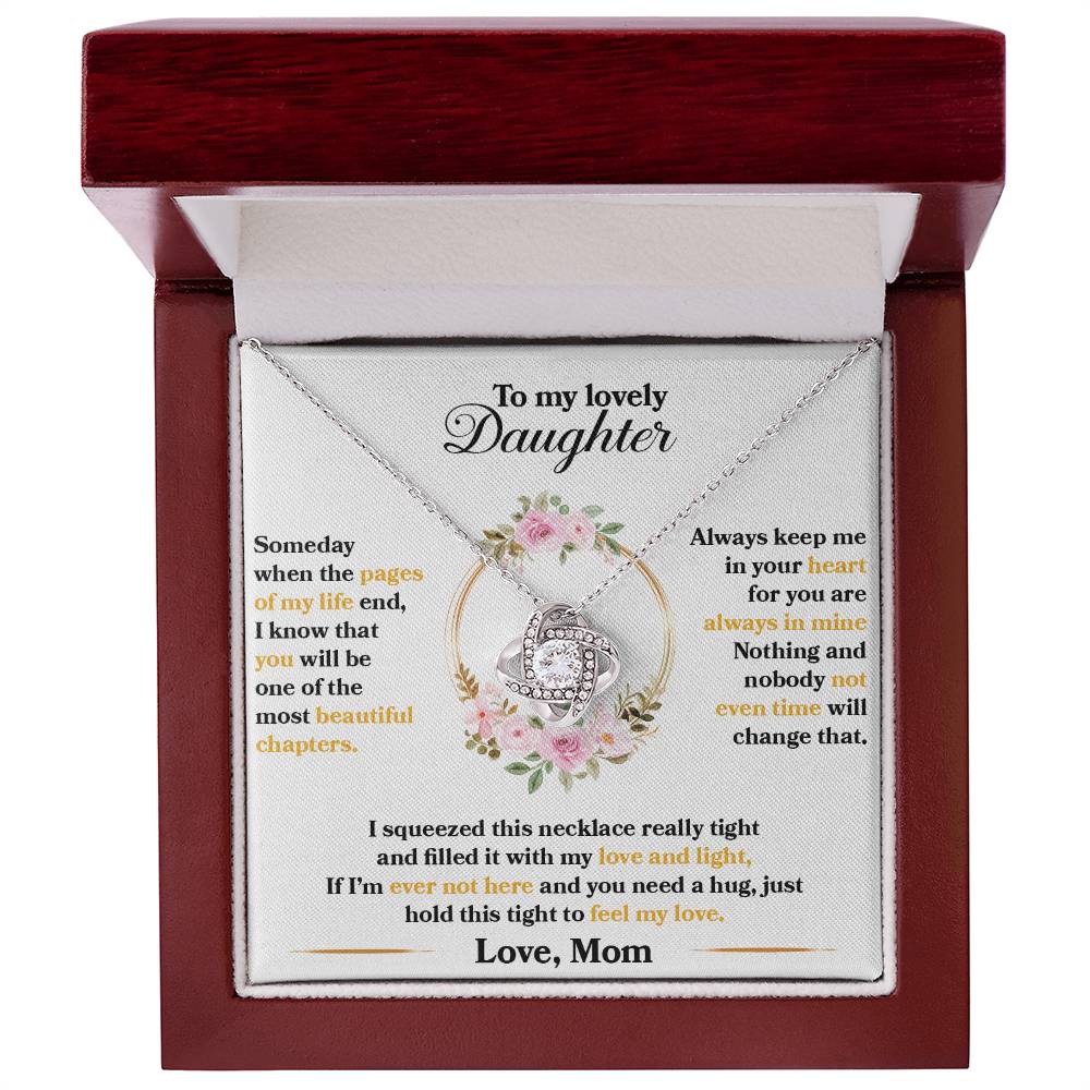 love gifts for daughter, Hold This Tight To Feel My Love